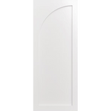 White door with an arch facing left. LUX10L-Inlay
