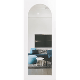 White door with transparent glass. LUX8-Clear