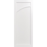 White door with an arch fcing left . LUX9L-Inlay