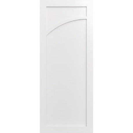White door with an arch fcing left . LUX9L-Inlay
