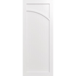 White door with a geometric design. LUX9R-Inlay