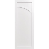 White door with a geometric design. LUX9R-Inlay