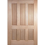 Liverpool 6P solid timber entrance door with six panels