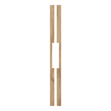 Wooden slats on a transparent background. LongCedarPair