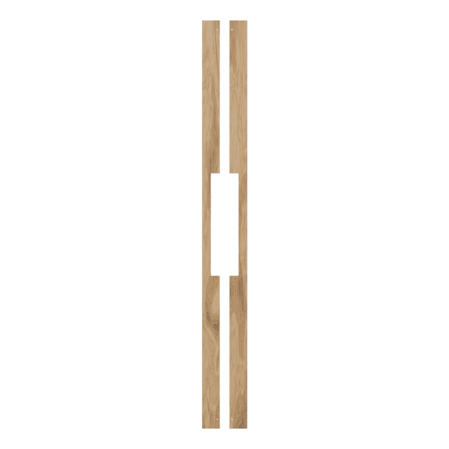 Wooden slats on a transparent background. LongCedarPair