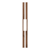 Wooden door handle on a transparent background. LongEmberwoodPair