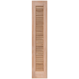 Wooden shutter with slats on a transparent background. Louvre1Sidelight