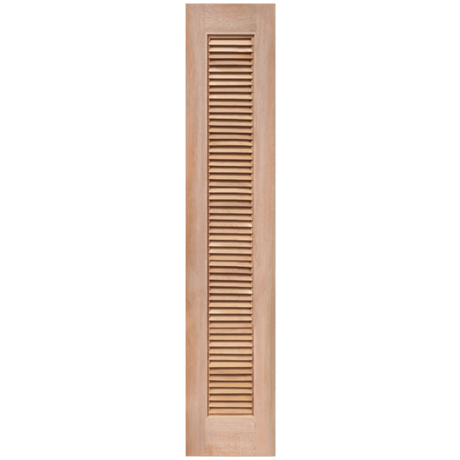 Wooden shutter with slats on a transparent background. Louvre1Sidelight