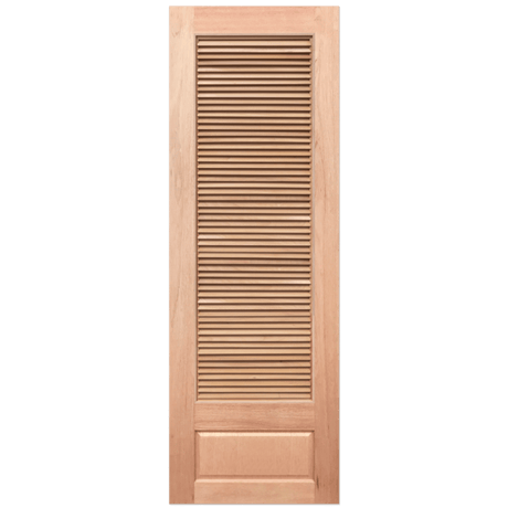 Wooden shutter with slats on a transparent background. Louvre7