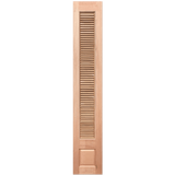 Wooden shutter with slats on a transparent background. 
