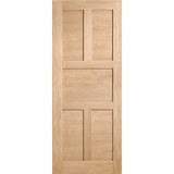 Corinthian Moda White Oak AMOD23 internal door featuring stile and rail joinery
