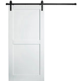 Corinthian Moda Barn Door PBD 3 internal timber door showing the stile and rail joinery pattern