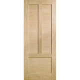 Corinthian Moda White Oak AMOD3 internal door with stile and rail joinery