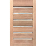 Grange 6G Modern entrance door with translucent glazing and solid maple timber construction