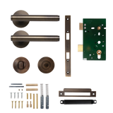 Bellevue Solid Brass Lever Set