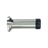 Silver door stop. MomoHandlesSolidBrassDoorStopDullBrushedNickel