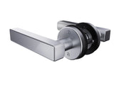 Chrome door handle on a white background. N25Silverback