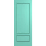 Hume Doors Haven HAV22 V-Groove solid engineered timber entrance door with glass panels