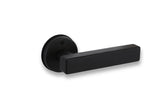 Black door handle on a white background. Novo-Smart-Lock-N25-3