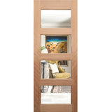 OWT-044G internal door in clear finish by Four Seas, solid Meranti timber with natural grain visible