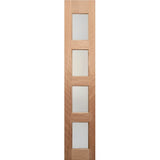 Four Seas OWT-044G SL Entrance Sidelight in solid Meranti timber with translucent glass