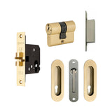 Oval Style Euro Sliding Lock Kit