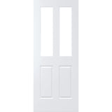Corinthian Balmoral PBAL 4G internal door with a four-panel square corner routed design and primed MDF finish