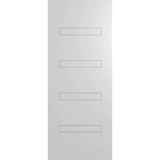 Hume Doors Accent Premium PRE40 primecoat MDF internal door with modern patterned faces