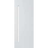 Corinthian Slimlite PSLM 201 entrance door with geometric glass panels in clear veneer finish