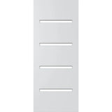 Corinthian Slimlite PSLM 204 entrance door with geometric glass panels