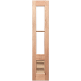 Wooden door with 2 glass panels. Paddington2L-LVSidelight