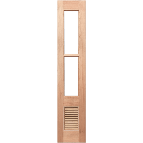 Wooden door with 2 glass panels. Paddington2L-LVSidelight