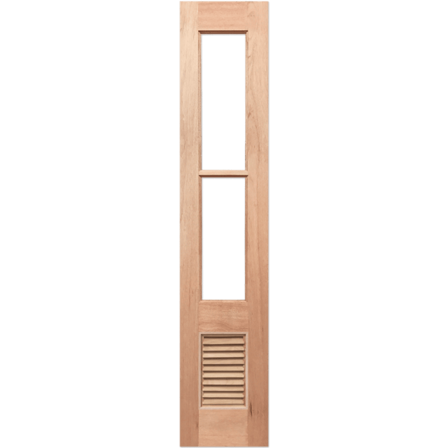 Wooden door with 2 glass panels. Paddington2L-LVSidelight