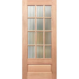 Paddington 12L Entrance Door with Narrowline glazing in solid maple timber