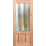 Paddington 1G V-Groove Narrowline solid maple timber entrance door with single glazing bead