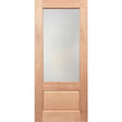 Paddington 1G Entrance Door made of solid maple timber with one double-glazed translucent glass panel