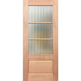 Paddington 3L Entrance Door in Narrowline profile featuring three glazed panels and solid maple timber construction