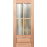 Paddington 4L-2 Entrance Door in Narrowline, solid maple timber with four glazed panels