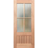 Paddington 4L-VGroove Entrance Door in Narrowline maple solid timber