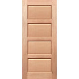 Regal 4P solid timber entrance door made of maple shown in a closed position