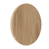 Round wooden door handles on a transparent background. RoundAmericanWhiteAshSingle
