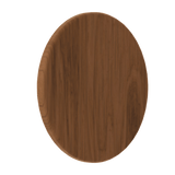 Wooden round door handle  on a transparent background. RoundEmberwoodSingle