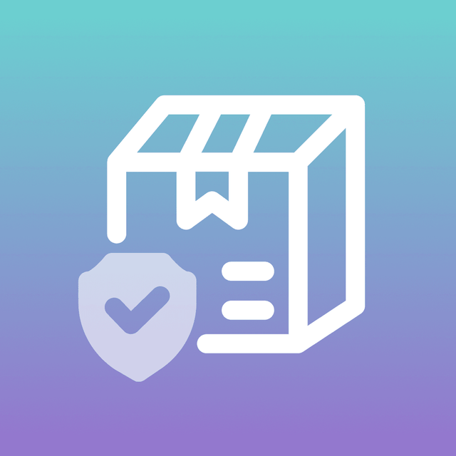 Transit insurance icon representing $5 shipping cover for door orders