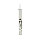 Zanda Slide Action Flush Bolt in Satin Stainless Steel, 150x22mm with 25mm throw, for securing double doors