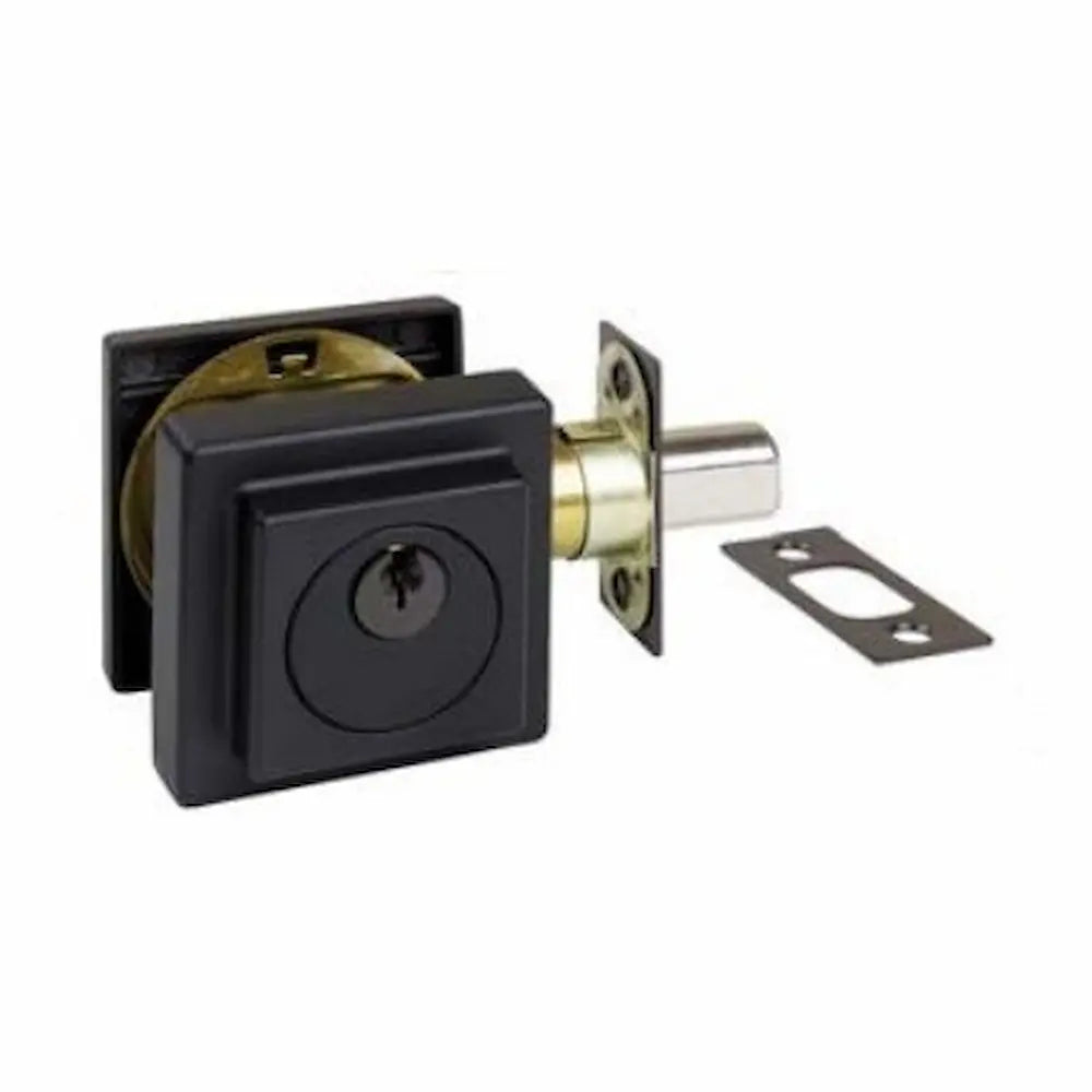 Square Slimline Deadbolt - Single Cylinder (Key/Turn)