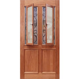 Wood door with glass and ironwork. St. Tropez EN904AO 