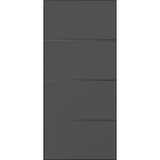 Thermtek 3HV 50mm aluminium entrance door finished in Matt Monument