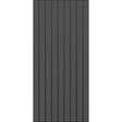 Strata VV aluminium entrance door in Matt Monument colour, shown closed