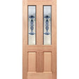 Traditional entrance door with 11B-CL triple glazing in solid maple timber