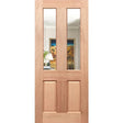 Traditional Solid Timber Entrance Door featuring clear double-glazed glass panels